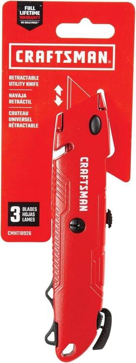 Cmht10926 Craftsman Utility Knife Retractable Quick Blade Release