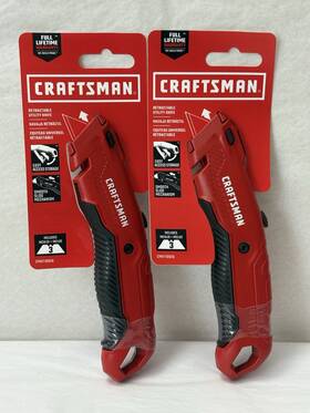 Cmht10928 Craftsman Retractable Utility Knife Blade Storage Includes 3 Blades 2-pack S7