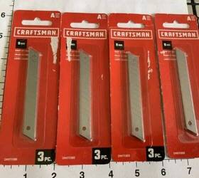 Cmht11300 Craftsman Lot Of 4 Pks Inch A 9mm Snapoff Utility Knife Blades. Total 12 Blades