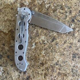 M16-14d Crkt Desert Tan Tanto Tactical Folding Knife