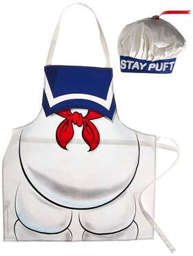 01881cze Cryptozoic Entertainment Ghostbusters Stay Puft Apron One Size Multi-colored