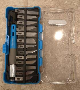Uk-13p1 Delcast 14pc Precision Knife Set Razor Blade Cutting Tool Kit Craft Hobby For Exacto