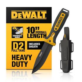 Dewalt 801608300406 D2 Steel Fixed Blade Knife 4.5 Inch Length Outdoor Construction Tools Dewalt 801608300406 D2 Steel Fixed Blade Knife 4.5 Inch Length Outdoor Construction Tools