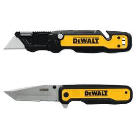 Dwht10996 Dewalt Push Flip Folding Utility Knife And 3.3 In Tanto Pocket 2 Piece Set