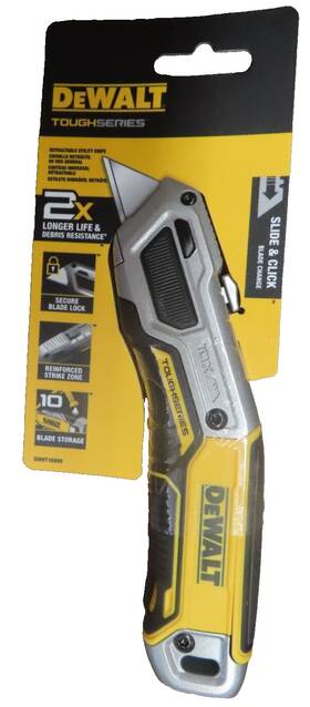 Dwht10999 Dewalt Toughseries Retractable Utility Knife 2x Longer Life #dwht10999 Dwht10999 Dewalt Toughseries Retractable Utility Knife 2x Longer Life #dwht10999