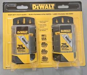 Dwht2117 Dewalt Utility Blades 150-pack 2 X 75 Heavy Duty Made In Usa