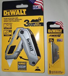 Lv-h132 Dewalt New Box Knife Cutter Blade Retention Lifetime Warranty Folding Blades Lv-h132 Dewalt New Box Knife Cutter Blade Retention Lifetime Warranty Folding Blades