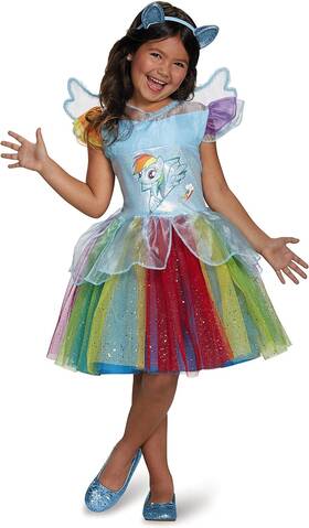 97345k Disguise Rainbow Dash Tutu Deluxe My Little Pony Costume Medium/7-8 M 7-8