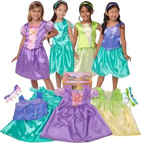 221334 Disney Princess Dress Up Trunk 21-piece Deluxe Costume Set Featuring 221334 Disney Princess Dress Up Trunk 21-piece Deluxe Costume Set Featuring