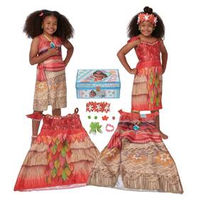 221344 Disney Princess Moana Dress-up Trunk Child Sizes 4-6x Moanas Dress Up