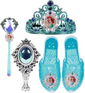 238604-pb Disney Princess Dress Up Accessory Set Ariel Tiara Shoes Child-size