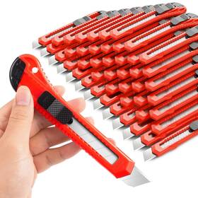 Diyself 086291808990 30 Pack Box Cutter Retractable 18mm Knife Utility Retractab