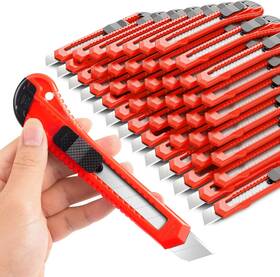 Diyself 705353534409 30 Pack Box Cutter Retractable 18mm Knife Utility Retractabl