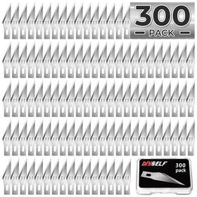 Diyself 717049106418 300 Pcs Exacto Knife Blades 11 High Carbon Steel Craf
