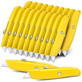 Diy1-20txd-yl Diyself Utility Knife 20 Pack Heavy Duty Box Cutter Retractable Kni