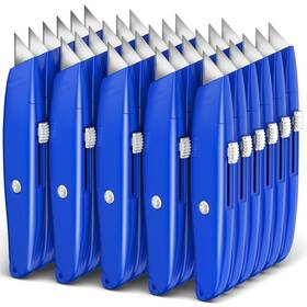 Diy1-30txd-bl Diyself 30 Pack Box Cutter Heavy Duty Aluminium Shell Utility Knife Sk5 Steel