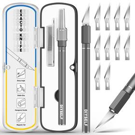 Diy1-kd-002 Diyself Exacto Knife Set 12 Piece 11 Blades Precision Craft