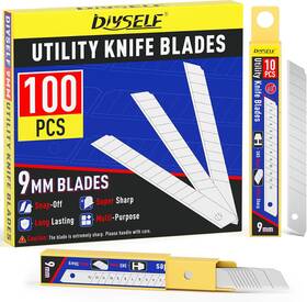 Diy150zddp054 Diyself 50pcs 9mm Utility Knife Replacement Blades Snap Off For Univ