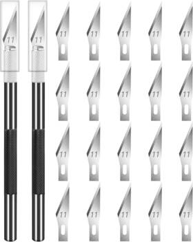 Diy1bk20dp Diyself 2 Pack Exacto Knife For Crafting Art Hobby Fondant Craft Kn