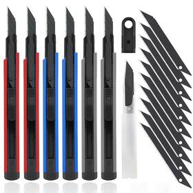 Hy040108 Dowell Utility Knife Box Cutter Retractable Hobby 6-piece With 20-piece 9mm Sn Hy040108 Dowell Utility Knife Box Cutter Retractable Hobby 6-piece With 20-piece 9mm Sn