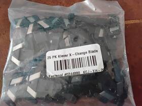Dynaflo Kcj-xh-25 25 Pack Klever Innovations X-change Steel Replacement Safety Blades