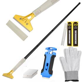 Ehdis Cn351 Cn362 15ftft-58ftft Long Handle Adjustable 4ftft Razor Blade Scraper Tool Yellow