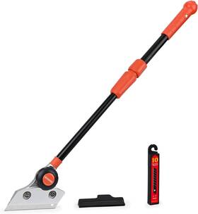 Ehdis E-370 Retractable Razor Blade Scraper Long Handle Heavy Duty Floor Scraper