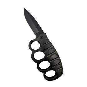 Elitedge 719392154702 5 Inch Spring Assisted Knuckle Knife Black Ebay