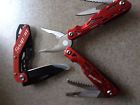 Enter Own Snap-on Snap On Red Folding Pocket Knife 13 In 1 Multi Functional Tool Combo