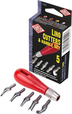 Essdee 71040105 Linoleum Cutter Tool - No. 1 Size Lino Blades High Carbon Steel -speedball