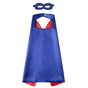Hu-xi-68 Evlatte Kids Superhero Cape And Mask Festival Fancy 3-12 Years Blue-red Hu-xi-68 Evlatte Kids Superhero Cape And Mask Festival Fancy 3-12 Years Blue-red