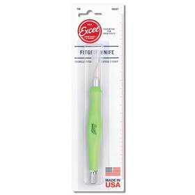 Excel Blades 098171160272 Fit Grip Knife By Blade - Ultra Sharp With Carbon Steel Angled Ed
