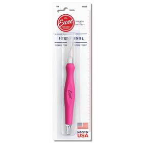 Excel Blades 098171160289 Fit Grip Knife - Ultra Sharp With Carbon Steel Angled Edge Excel Blades 098171160289 Fit Grip Knife - Ultra Sharp With Carbon Steel Angled Edge