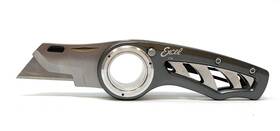 Excel Blades 098171160616 Revo Folding Pocket Utility Knife - Aluminum Body Heavy Duty Box Cutter With