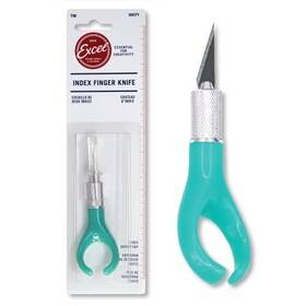 Excel Blades 098171160715 K71 Fingertip Craft Knife - 7 Inch Ergonomic Hobby With Finger Loop C