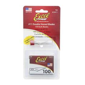 Excel Blades 098171225117 22511#11 Double Honed Blade - 100 Pcs Boxed 22611a