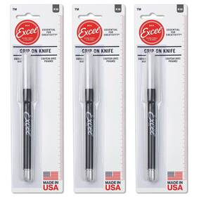 Excel Blades 098171920234 Soft Grip Craft Knife Set Fine Point Angled For Precision C