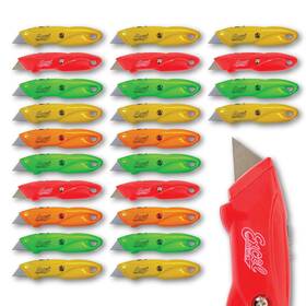 16870-25 Excel Blades 25-pack Retractable Box Cutters Heavy Duty Utility Knife Set With #92 Blade