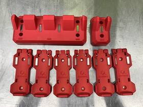 Ezpb4-r Ez Red Ezpb4r 4 Slot And Single Magnetic Pry Bar Holder Can