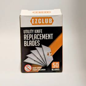 Ezclub 197644755196 50pc Exclub Replacement Blades For 2 In 1 Utility Knife
