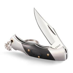 Ezkit 616361819887 Folding Pocket Knife With Back Lock 2in Stainless Blade And Wood Handle 4.8