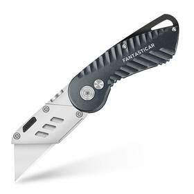 Ftuk003 Fantasticar Folding Utility Knife Sturdy Metal Box Cutter With Extra 5 Blade