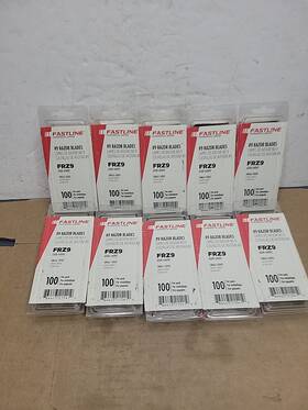 Frz9 Fastline 1000 #9 Premium Single Edge 0.009 Inch Thick Standard Razor Blades Frz9 Fastline 1000 #9 Premium Single Edge 0.009 Inch Thick Standard Razor Blades