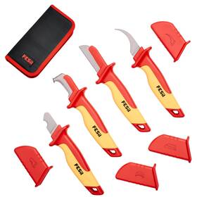 Fesa 810134761506 Insulated Cable Knife Set - 4-piece 1000v Electrician For