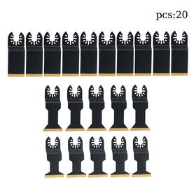 In4928157al Findmall 20 Pcs Titanium Oscillating Saw Blades 3 Types Metal Cutting Multitool