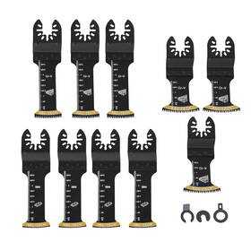 In4928274al Findmall 10 Pcs Bi-metal Curved Oscillating Saw Blades Extended Japanese Tooth