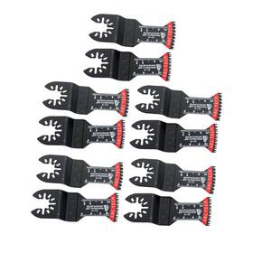 In4928742al Findmall 10 Pcs Curved Multi Tool Blades Kit Japanese Tooth Oscillating Saw