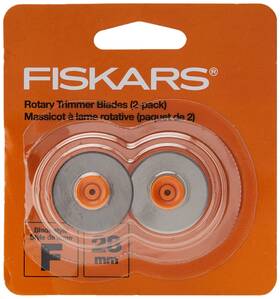 Fiskars 020335079144 28mm Replacement Rotary Cutter Blades 2-pack - Style F Compatible