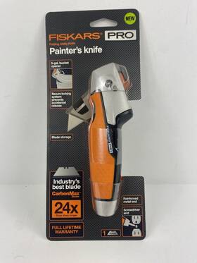 770050-1001 Fiskars Pro Utility Knife Painters Orange/black