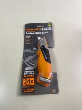 770010-1001 Fiskars Americas Fixed Blade Utility Knife With Folding Guard